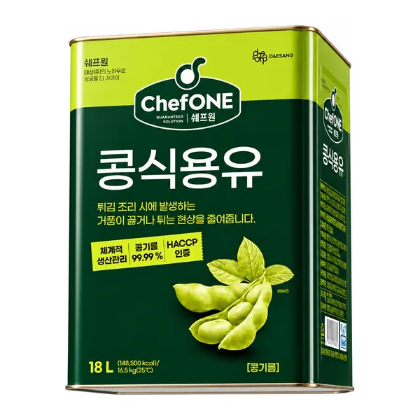 쉐프원 콩식용유 18L 업소용 식용유 제품 사진