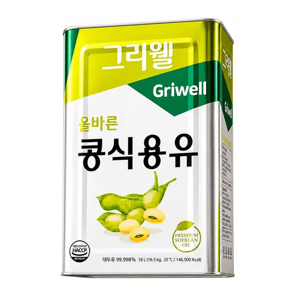 그리웰 콩식용유 18L 업소용 식용유 제품 사진