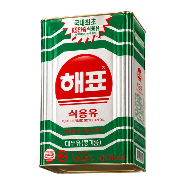 해표 콩식용유 18L 업소용 식용유 제품 사진